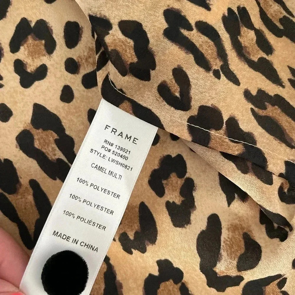 Frame Denim leopard double breasted blouse - Picture 11 of 14